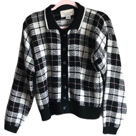 Vintage Sweaters - Vintage plaid sweater